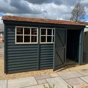 A 12ft x 8ft Heavy Duty Pavilion in a painted finish